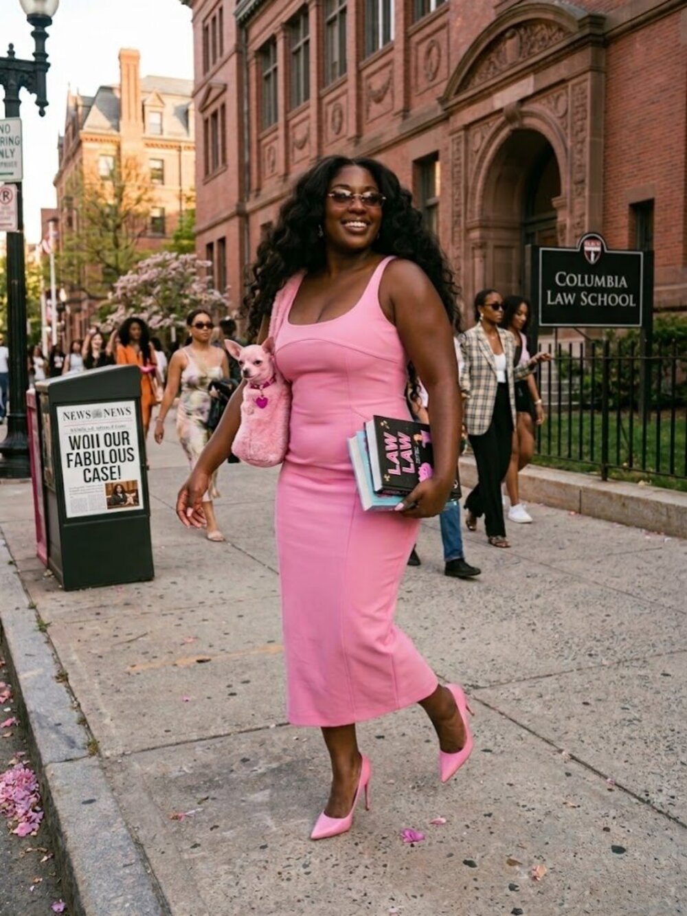 Zara Pink Scoop Neck Bodycon Tank Midi Dress Form Fitting Fitted XXL